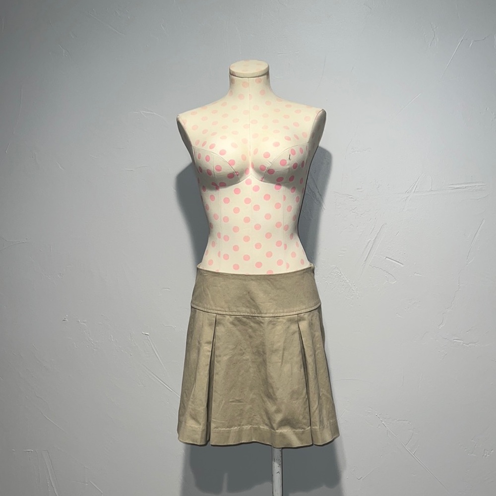 DENNIS USA Khaki Uniform Pleated School Girl Skirt!